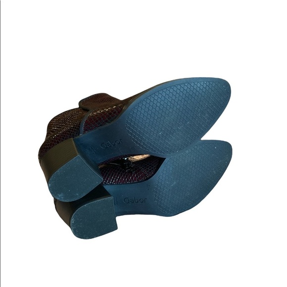 EUC GABOR Girls Leather Snake Skin Print Ankle Boot  - size 4.5 - Picture 7 of 13